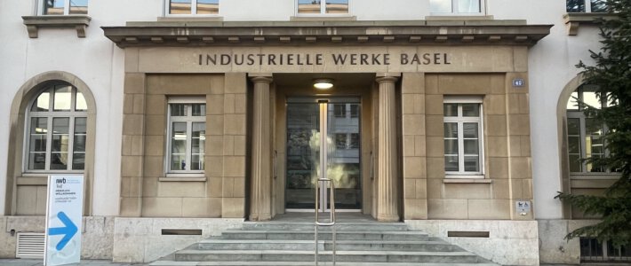 Haupteingang der Industriellen Werke Basel IWB