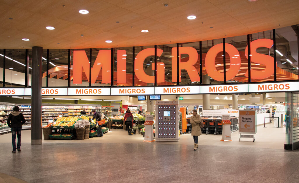 Migros-Filiale in Zürich am Flughafen