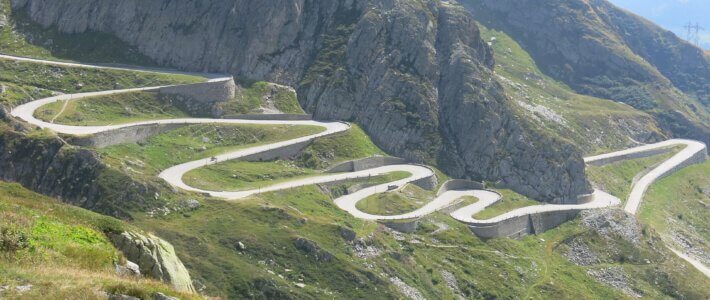 Strasse über den Gotthard
