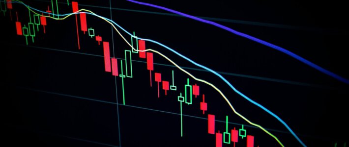 Nahostkrise schickt Börsen auf Talfahrt Ein Chart mit sinkenden Kursen