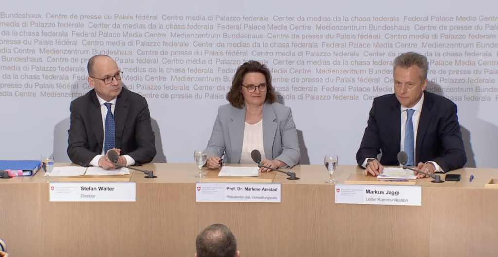 Jahresmedienkonferenz der Finma in Bern