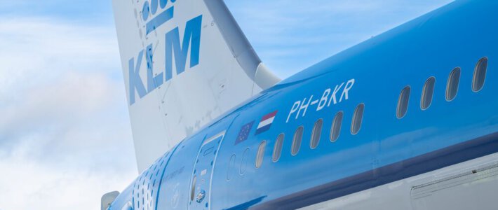 Ein Flugzeug der KLM