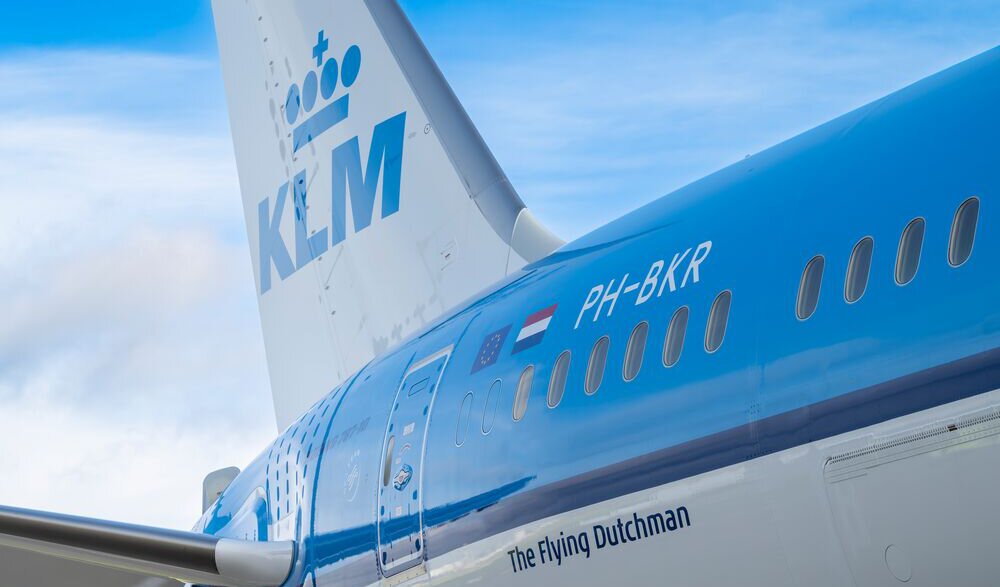 Ein Flugzeug der KLM