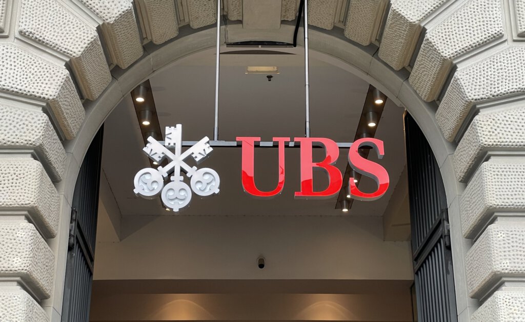 Logo der UBS am Zürcher Paradeplatz
