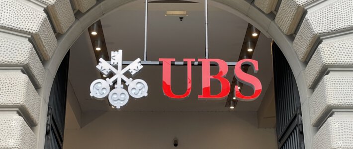 Logo der UBS am Zürcher Paradeplatz