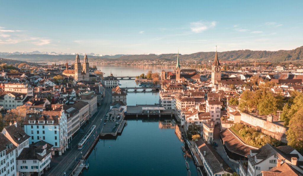 Ein Blick über Zürich