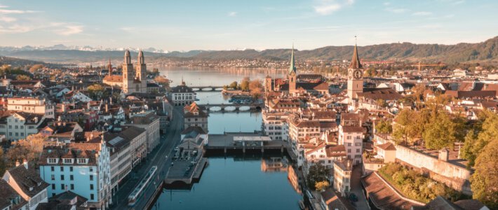 Ein Blick über Zürich