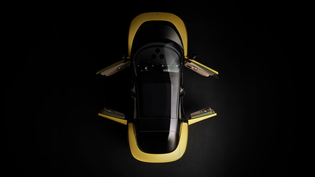 Der E-Ferrari Luce von oben