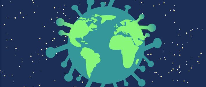 Ein Virus auf dem Erdball