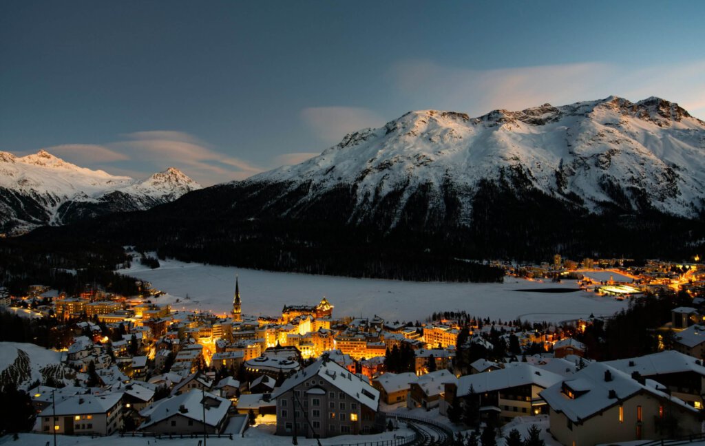 Blick über St. Moritz