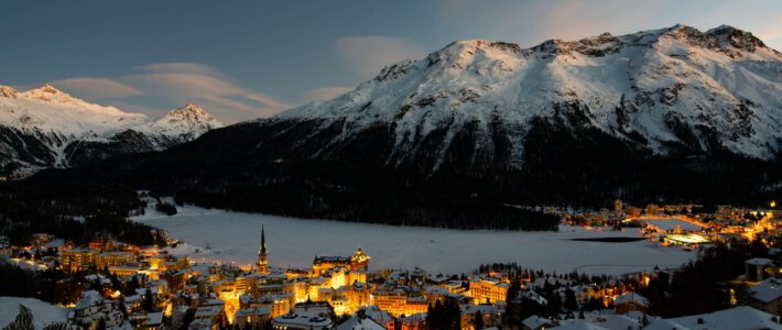 Blick über St. Moritz