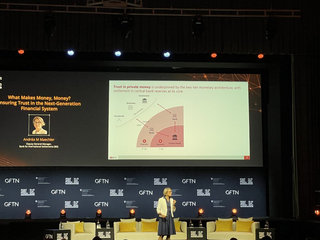 BIZ-Vize Andréa Maechler am Point Zero Forum 2026 in Zürich