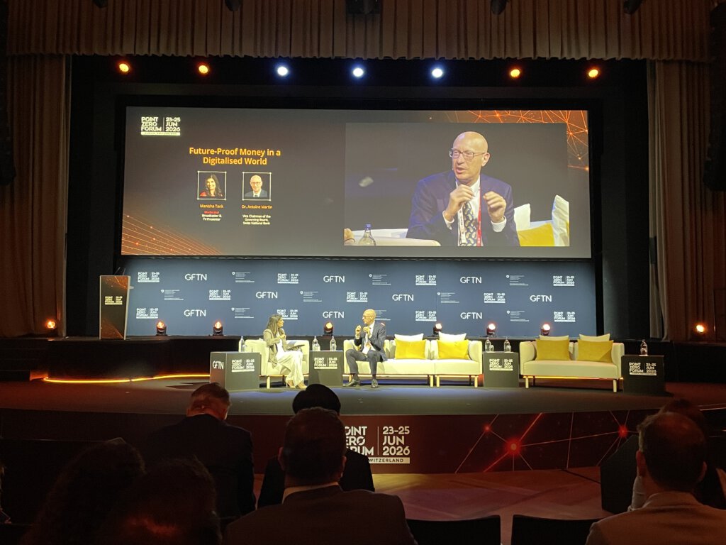 SNB-Vizepräsident Antoine Martin auf dem Point Zero Forum