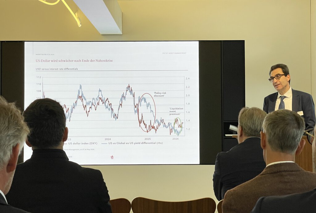 Pictet-Wirtschaftsexperte Frangulidis bei seinem Marktausblick