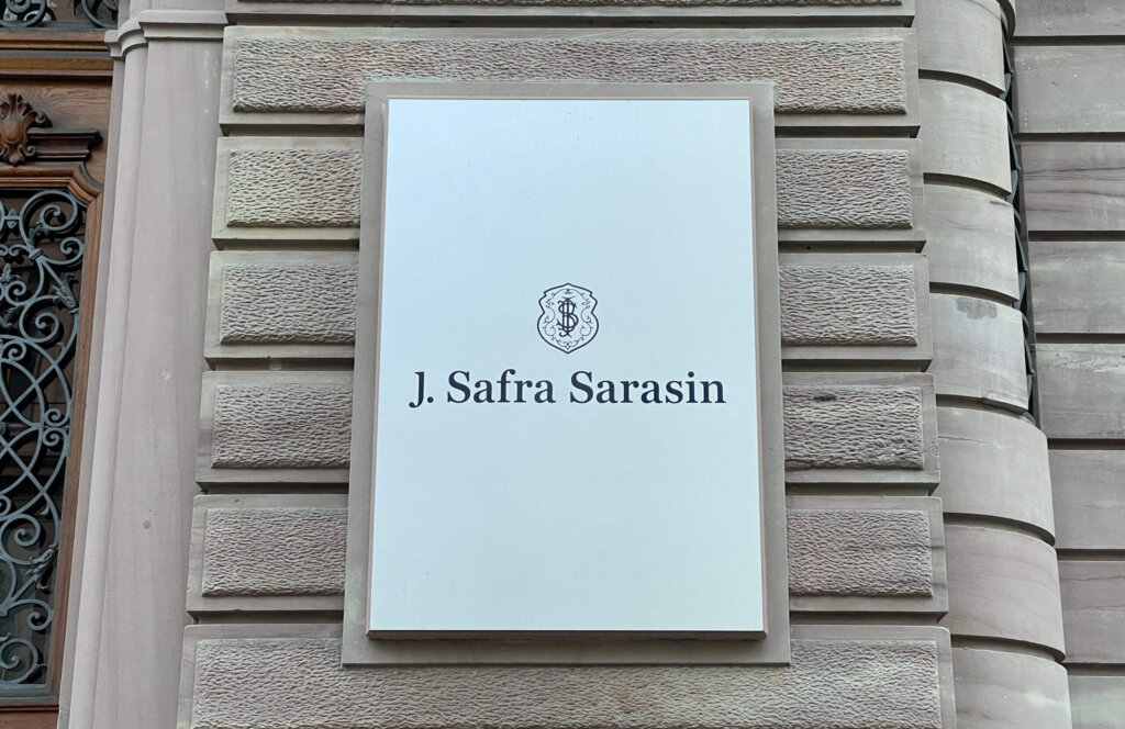 Logo des Basler Bankhauses J. Safra Sarasin