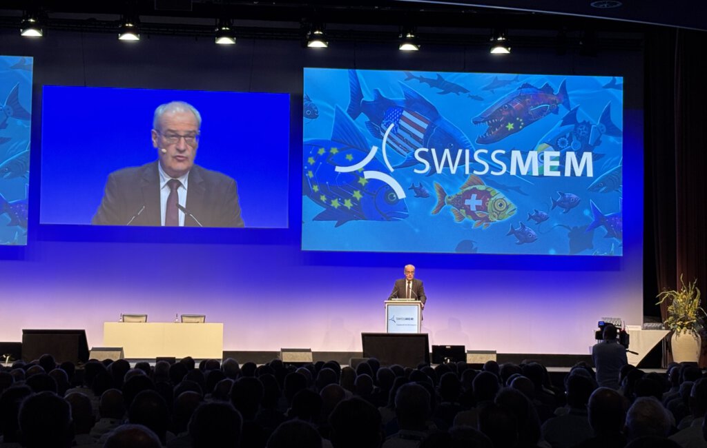 SVP-Bundesrat sprach auf dem Industrietag von Swissmem in Basel