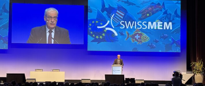 SVP-Bundesrat sprach auf dem Industrietag von Swissmem in Basel