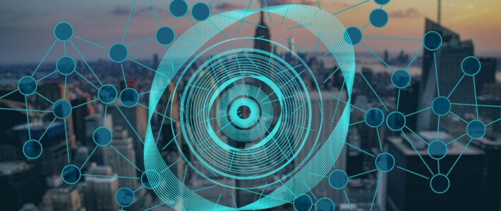 Eine Blockchain mit einem beobachteten Auge