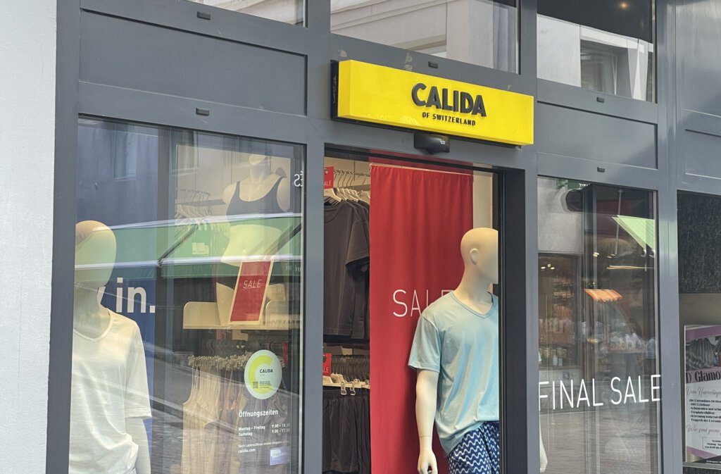 Calida-Filiale in Basel mit Schlussverkauf