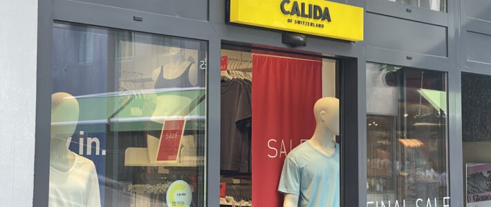Calida-Filiale in Basel mit Schlussverkauf