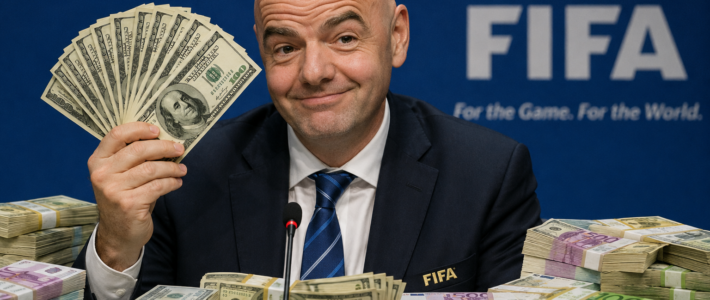 Fifa gibt folgerichtige Geschäftsidee auf Fifa-Präsident Gianni Infantino mit Geld