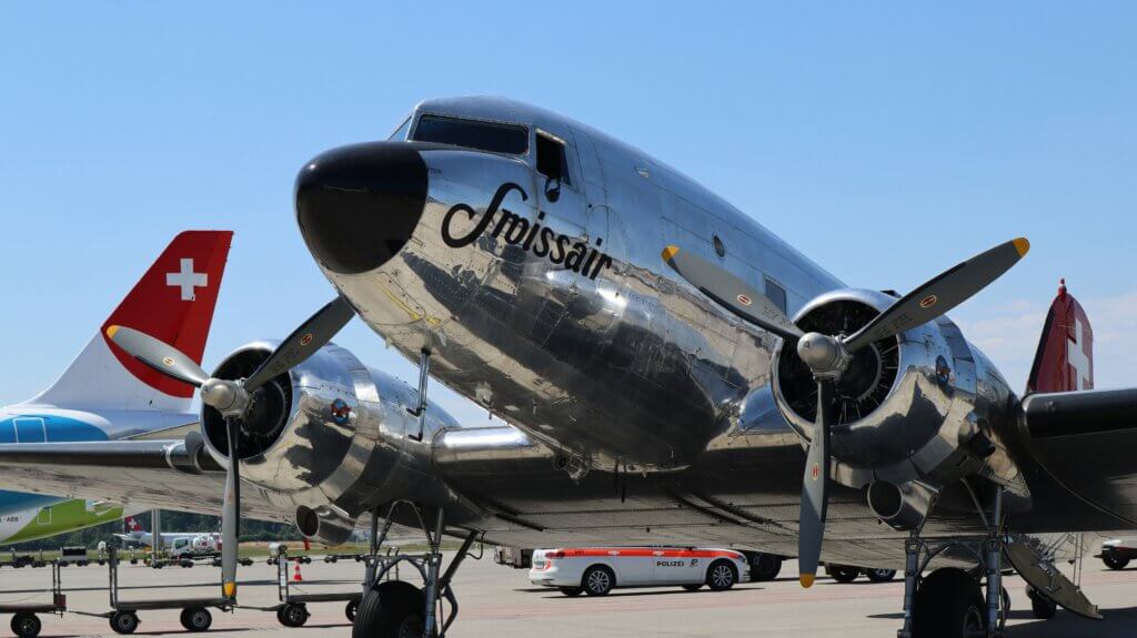 Ein Flugzeug der untergegangenen Swissair