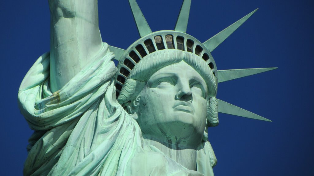 Die Freiheitsstatue in New York