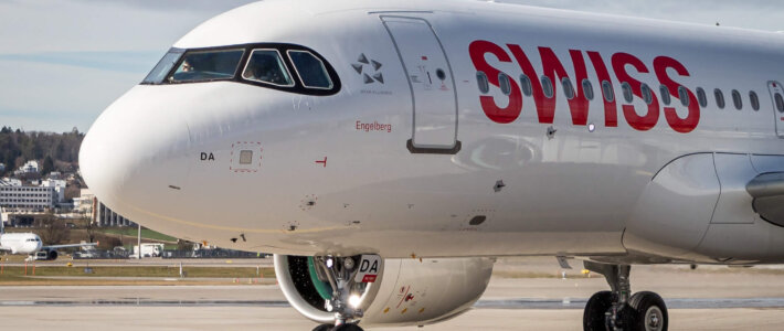Anziehen der Sparschraube zahlt sich bei Swiss aus Swiss-Flugzeug A320 Neo