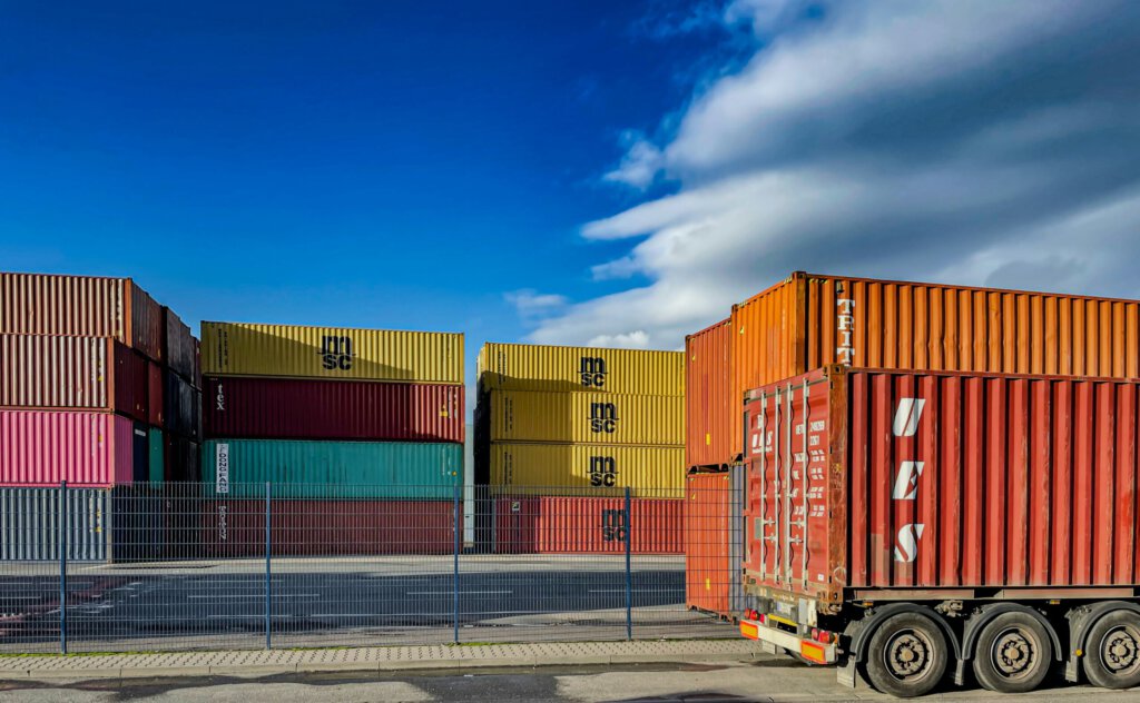 Container in einem Terminal