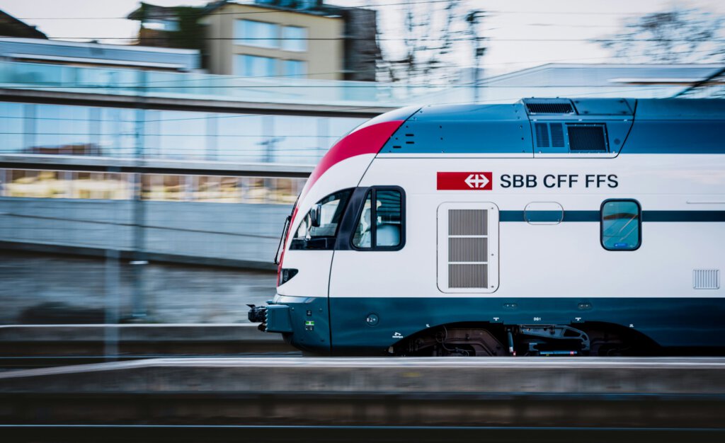 ein Zug von den SBB