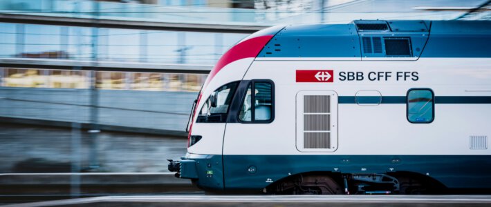 Die Eisenbahn als Schweizers Liebling ein Zug von den SBB