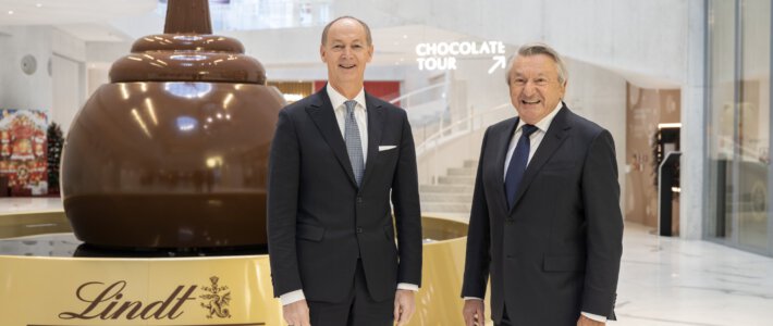Adalbert-Lechner und Ernst Tanner von Lindt & Sprüngli