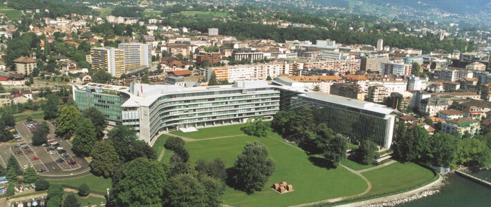 Putin schickt teure Grüsse zu Nestlé in Vevey Nestlé-Hauptsitz in Vevey