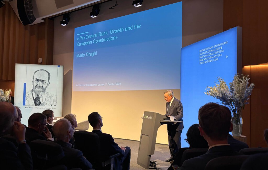 Mario Draghi bei einem Vortrag an der ETH Zürich
