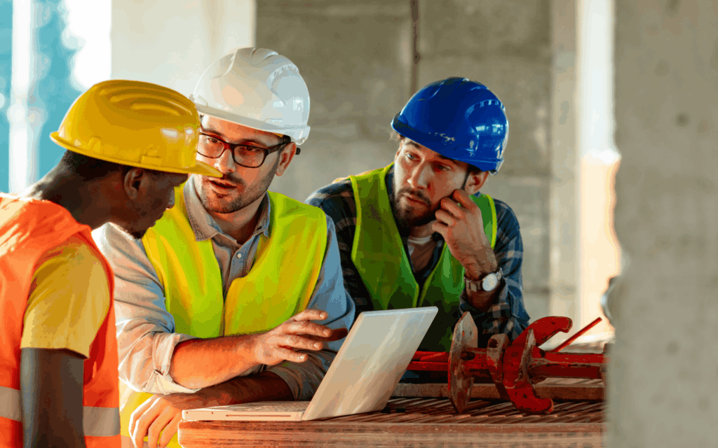 Arbeiter auf dem Bau